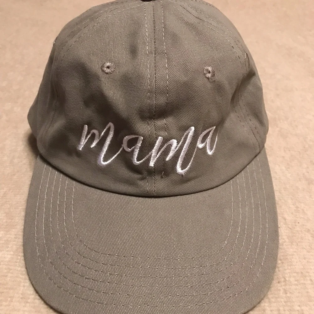 Mama Cap Hat classic 6 panel design w/ sweat-wicking support / adjustable close - Picture 14 of 16